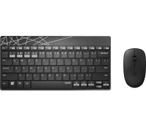 Купить - клавиатуру  Комплект 2в1 Rapoo 8000M wireless black (63920) (клавиатура + мышь)