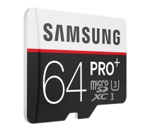 Купить - карту памяти  Карта памяти Samsung PRO Plus microSDXC UHS-I U3 64GB сlass10 +SD адаптер (MB-MD64DA/RU)