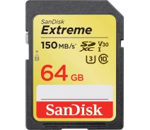 Купить - карту памяти  Карта памяти SanDisk 64GB SDXC UHS-I R150/W60MB/s Extreme