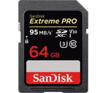 Купить - карту памяти  Карта памяти Карта SanDisk 64GB SDXC V30 UHS-IU3R95/W90MB/s4K EP(Акция)