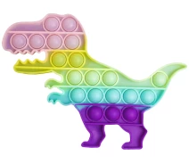 Купить - игрушку-антистресс  Игрушка-антристресс Sibelly Pop It Dino Glow in Dark (SB-PPIT-DN-GD)