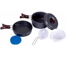 Купить - туристическую посуду  Набор посуды KingCamp Climber 1 (KP3910) Light grey