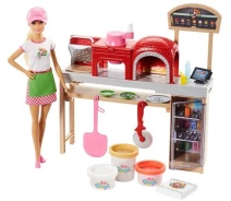Купить - игрушку для девочки  Кукла/Аксессуары для кукол Mattel Barbie Пицца-шеф (FHR09)