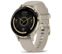 Купить - смарт-часы  Смарт-часы Garmin Venu 3S Soft Gold Stainless Steel Bezel with French Gray Case and Silicone Band (010-02785-02)