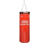 Купить - боксерскую грушу и мешок  Мешок боксерский SportKo "Бочонок" PVC с кольцом 75 см красный SP-6479P6-1