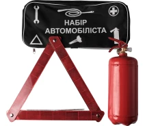 Купить - набор автомобилиста  Набор автомобилиста универсальный - Знак, Сумка, Огнетушитель (в) - SMART TECH STC-334