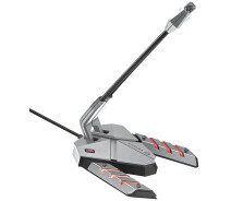 Купить - микрофон для караоке  Микрофон Vertux Streamer-3 LED, USB Grey (streamer-3.grey)