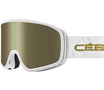 Купить - лыжную маску  Маска горнолыжная Cebe Striker Evo-White Gold Shiny