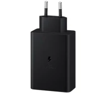 Купить - зарядное устройство для телефона и планшета  Зарядное устройство Samsung 65W Trio (EP-T6530NBEGRU) Black