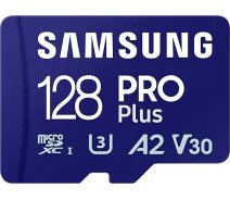 Купить - карту памяти  Карта памяти Samsung PRO Plus microSDXC 128GB UHS-I U3 V30 A2 + SD адаптер (MB-MD128SA/EU)