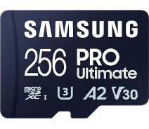 Купить - карту памяти  Карта памяти Samsung PRO Ultimate microSDXC 256GB UHS-I U3 V30 A2 + SD адаптер (MB-MY256SA/WW)