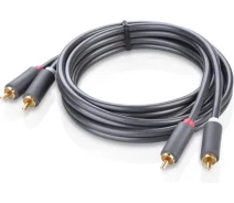 Купить - адаптер и кабель  Кабель межблоковый UGREEN AV104 2RCA/2RCA, 1 м черный 30747