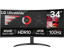 Купить - монитор  Монитор 34" LG UltraWide QHD 34WR50QK-B
