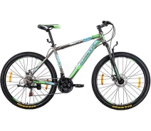 Купить - велосипед и аксессуар  Велосипед KINETIC 27,5" UNIC-steel 19" (серо-зел)