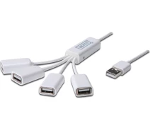 Купить - кардридер  USB2.0 Digitus 4 порта White (DA-70216)
