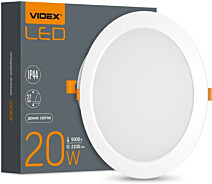 Купить - светильник потолочный  Потолочный светильник VIDEX 20W 5000K (VL-DLBR-205)