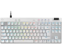 Купить - клавиатуру  Проводная игровая клавиатура LOGITECH G PRO X TKL RAPID - WHITE - LINEAR (920-013242)