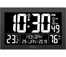Купить - настенные часы  Часы настенные Technoline WS8017 Black (WS8017)