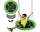 Купить - садовую качелю  Качели-гнездо круглая 4FIZJO L 100 см Black/Green (P-5907739314512)