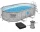 Купить - бассейн  Бассейн каркасный Bestway Ротанг 427х250х100 см (56714) с картриджным фильтром, тентом и лестницей