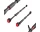 Купить - турник  Турник раздвижной 4FIZJO PRO 72-110 см Black/Red (P-5907739313263)