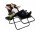 Купить - шезлонг  Шезлонг GardenLine Relax Black до 120 кг.!