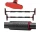 Купить - турник  Турник раздвижной 4FIZJO ULTRA 66-100 см Black/Red (P-5905973400336)