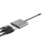 Фото № 3 Адаптер Type C -> HDMI/Type C/USB Trust Dalyx Aluminium (23772)