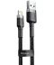 Фото № 1 Кабель синхронизации данных Baseus Cafule USB-Lightning 2m Grey-Black (CALKLF-CG1)