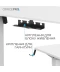 Фото № 9 Компьютерный стол Officepro ODE1260W White (ODE1260W)