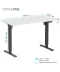 Фото № 8 Компьютерный стол Officepro ODE1260WB White/Black (ODE1260WB)