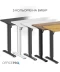 Фото № 11 Компьютерный стол Officepro ODE1260WB White/Black (ODE1260WB)