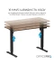 Фото № 4 Компьютерный стол Officepro ODE1260DW Dark Wood/Black (ODE1260DW)