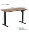 Фото № 8 Компьютерный стол Officepro ODE1260DW Dark Wood/Black (ODE1260DW)