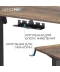 Фото № 9 Компьютерный стол Officepro ODE1260DW Dark Wood/Black (ODE1260DW)