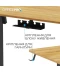 Фото № 10 Компьютерный стол Officepro ODE1470LW Light Wood/Black (ODE1470LW)