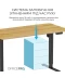 Фото № 9 Компьютерный стол Officepro ODE1470LW Light Wood/Black (ODE1470LW)