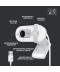 Фото № 3 Веб-камера Logitech Brio 100 Full HD Webcam (960-001617) White