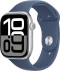 Фото № 1 Apple Watch Series 10 GPS 46mm Silver Aluminium Case with Denim Sport Band - S/M (MWWL3QH/A)