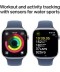Фото № 4 Apple Watch Series 10 GPS 46mm Silver Aluminium Case with Denim Sport Band - S/M (MWWL3QH/A)