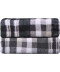 Фото № 2 Плед Ardesto Flannel, 200х220см, клетка серая, 100% полиэст (ART0102PB)