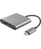 Фото № 1 Адаптер Type C -> HDMI/Type C/USB Trust Dalyx Aluminium (23772)