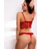 Фото № 3 Красное белье из французского кружева - french dream Perfect Female Красный 75A/XL (104LS-12T-r)