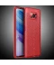 Фото № 1 Защитный чехол Deexe Leather Cover для Xiaomi Poco X3 - Red