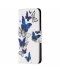 Фото № 4 Чехол-книжка Deexe Color Wallet для Xiaomi Redmi Note 9 / Redmi 10X - Blue and White Butterflies