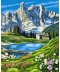 Фото № 1 Картина по номерам BrushMe 40х50 Швейцарские Альпы Gх6716