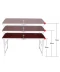 Фото № 5 Стол для пикника со стульями Folding Table 5639, светлое дерево