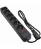Фото № 1 Сетевой фильтр питания PATRON 1 m3*1mm2 (SP-1063U) 6 розеток BLACK (EXT-PN-SP-1063U)