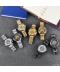 Фото № 8 Мужские часы Winner 8067 Gold-Black-Gold Red Cristal