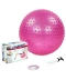 Фото № 4 Мяч для фитнеса (фитбол) массажный 55см Body Sk BB-003-22-DN (PVC,1200г,+DVD,+насос, ABS технология, розовый)